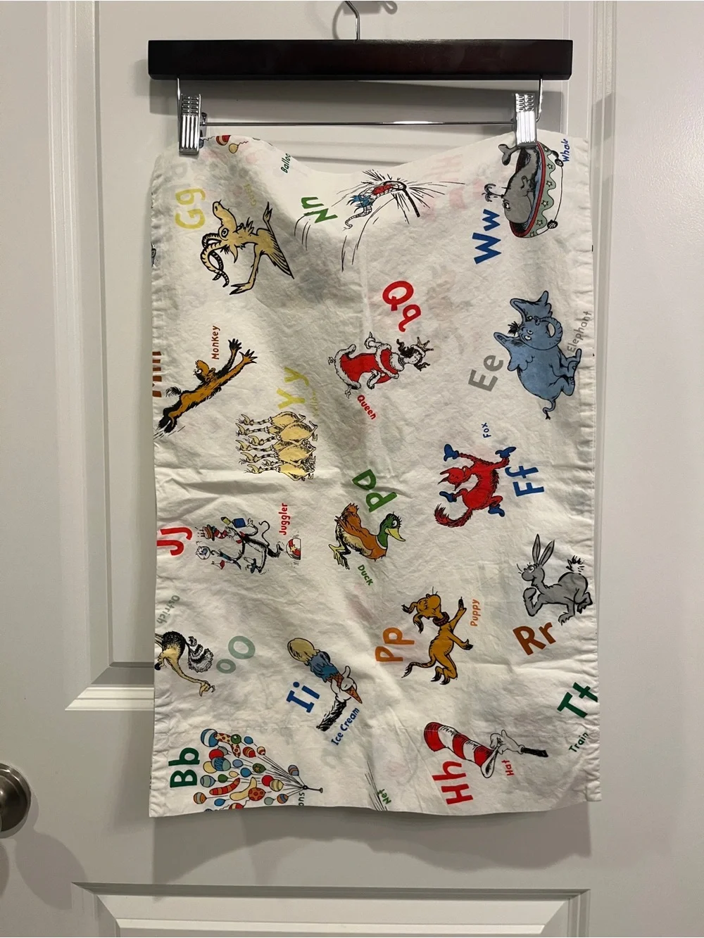 Pottery Barn Kids New without Tags Toddler Dr Seuss Pillow Case Organic Cotton